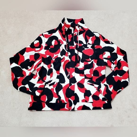 Womans Chicos size 2 MEDIUM beautiful jacket fully lined cotton blend sh… - Picture 3 of 13